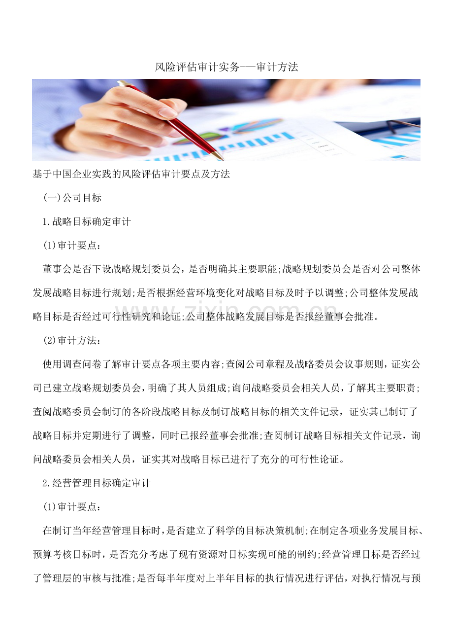 风险评估审计实务-—审计方法.doc_第1页