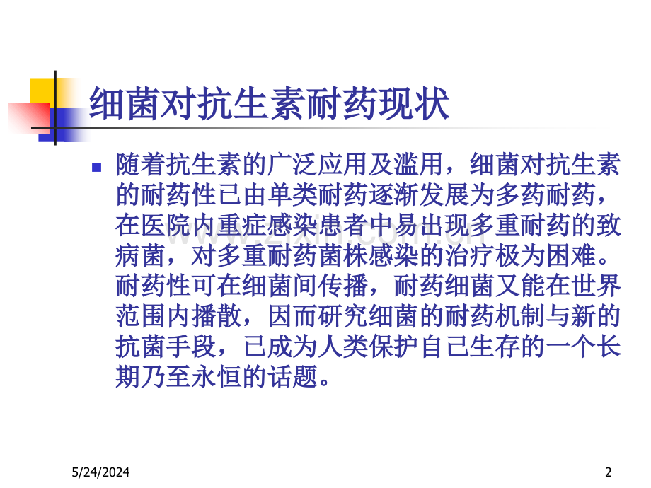 细菌对抗生素耐药性的分子基础.ppt_第2页
