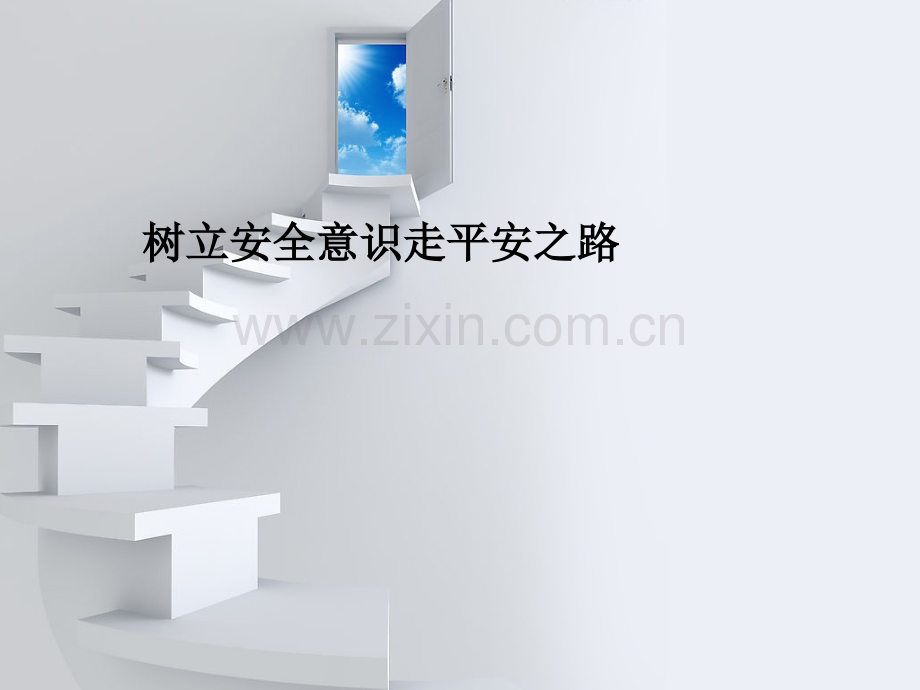 树立安全意识走平安之路.ppt_第1页