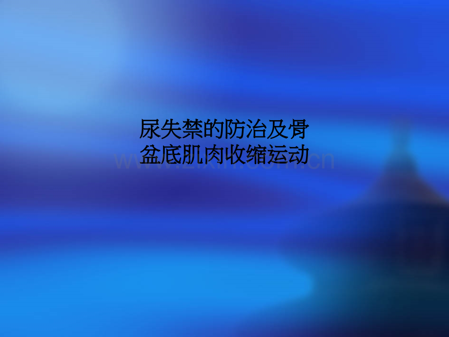 尿失禁的防治及骨盆底肌肉收缩运动PPT课件.ppt_第1页