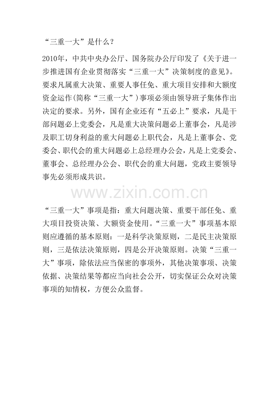 “三重一大”是什么.doc_第1页