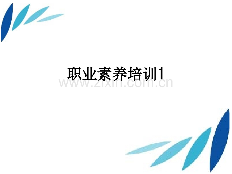 职业素养培训1PPT课件.ppt_第1页
