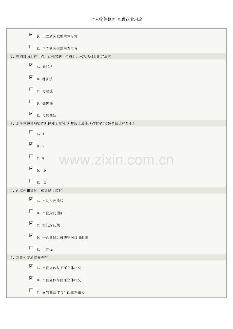 郑大远程教育建筑制图在线测试第3章.doc_第2页