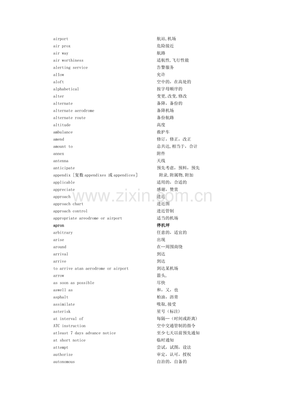 第五节航行情报服务常用英语词汇.doc_第2页