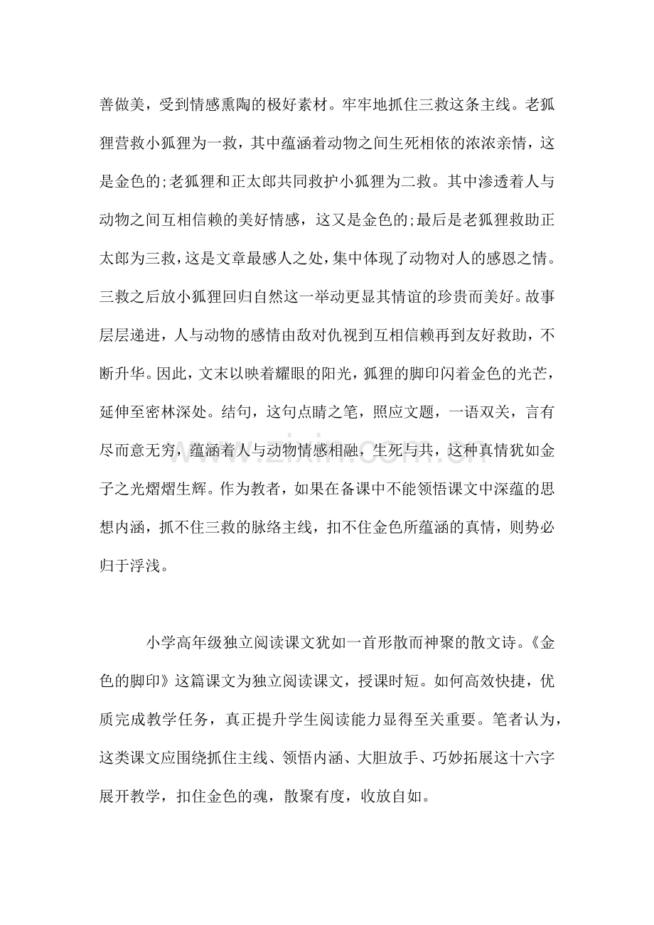 2023年金色脚印教学内容(8篇).docx_第2页
