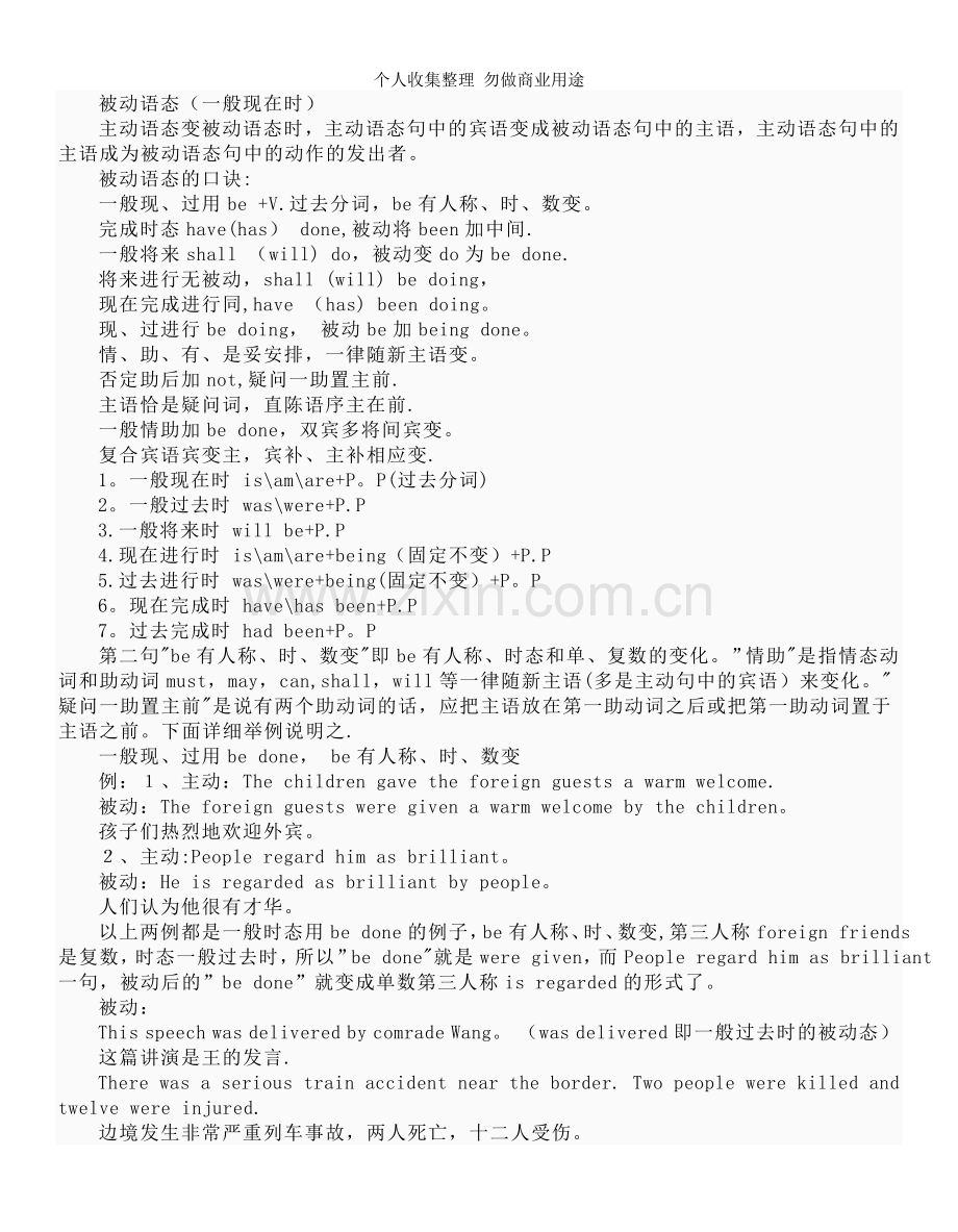 初中英语被动语态的总结.doc_第2页