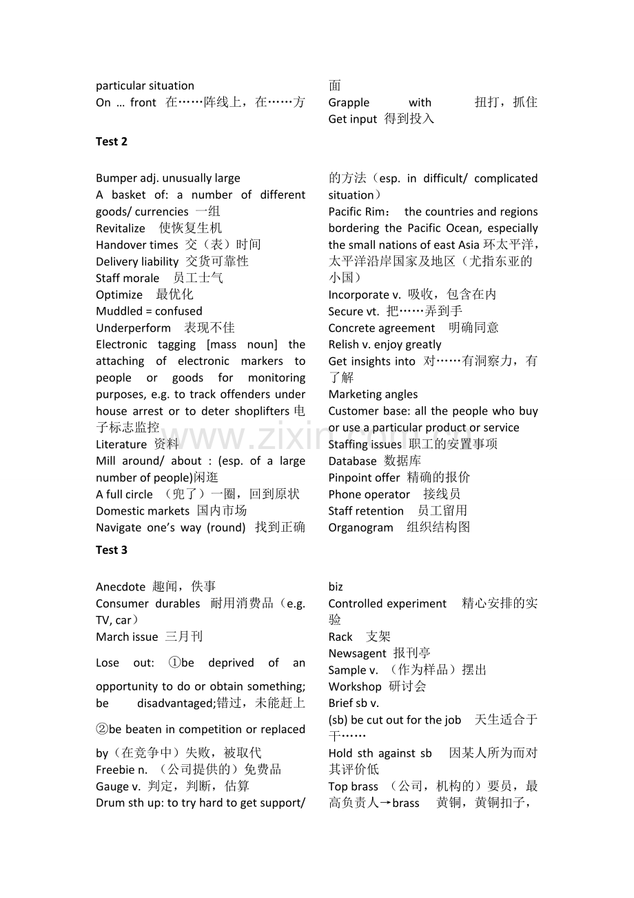 BEC高级真题词汇打印版.pdf_第2页