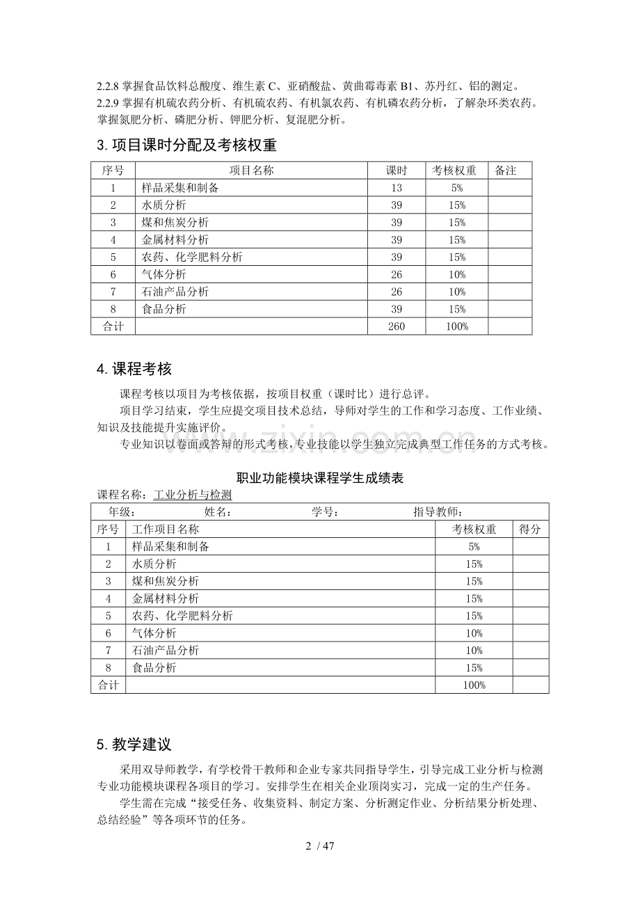 预备技师《工业研究分析与检测专业》.doc_第2页