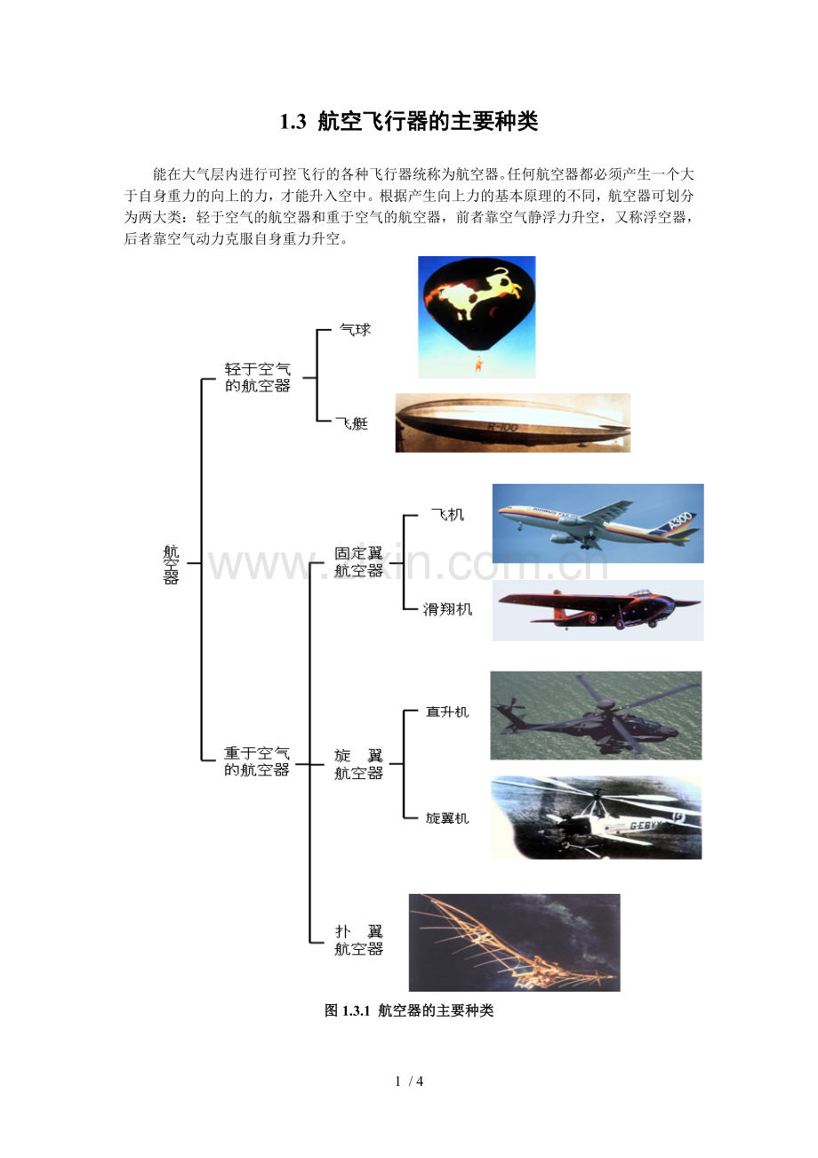 航空飞行器重要种类.doc_第1页