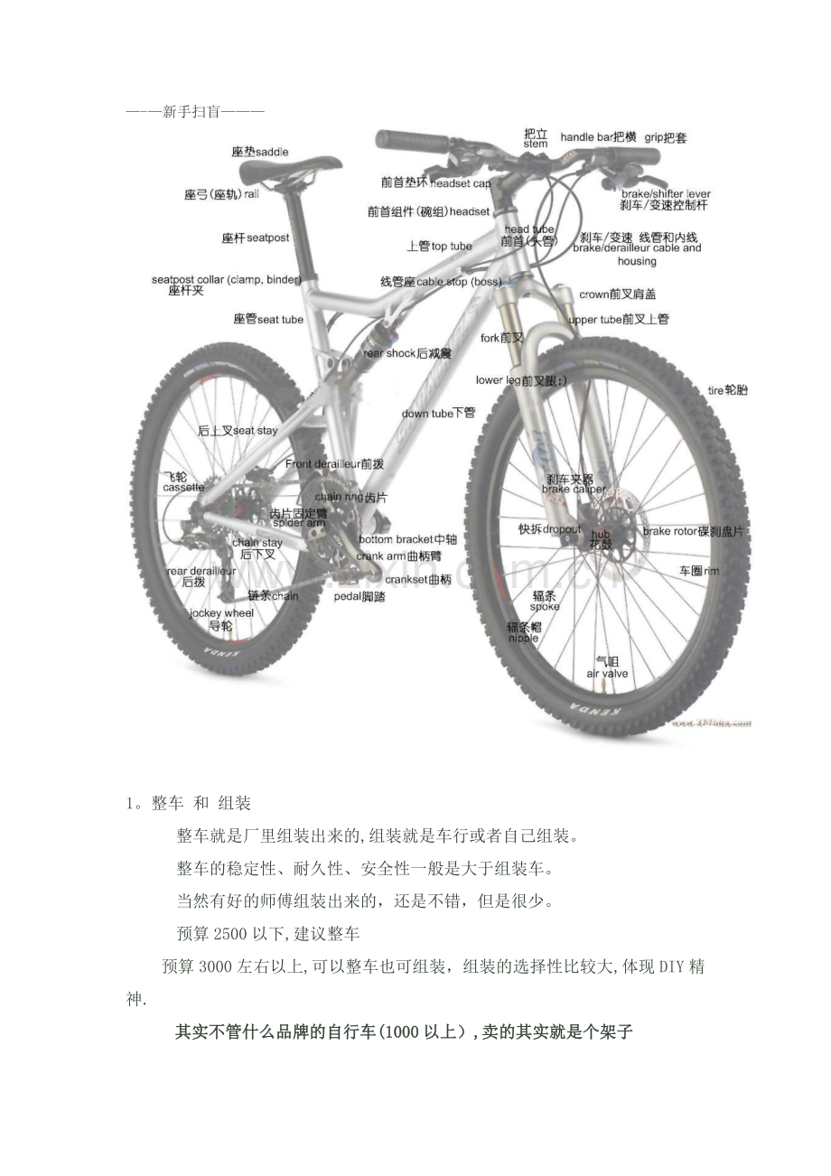 新手买单车及各种配件知识贴.doc_第2页