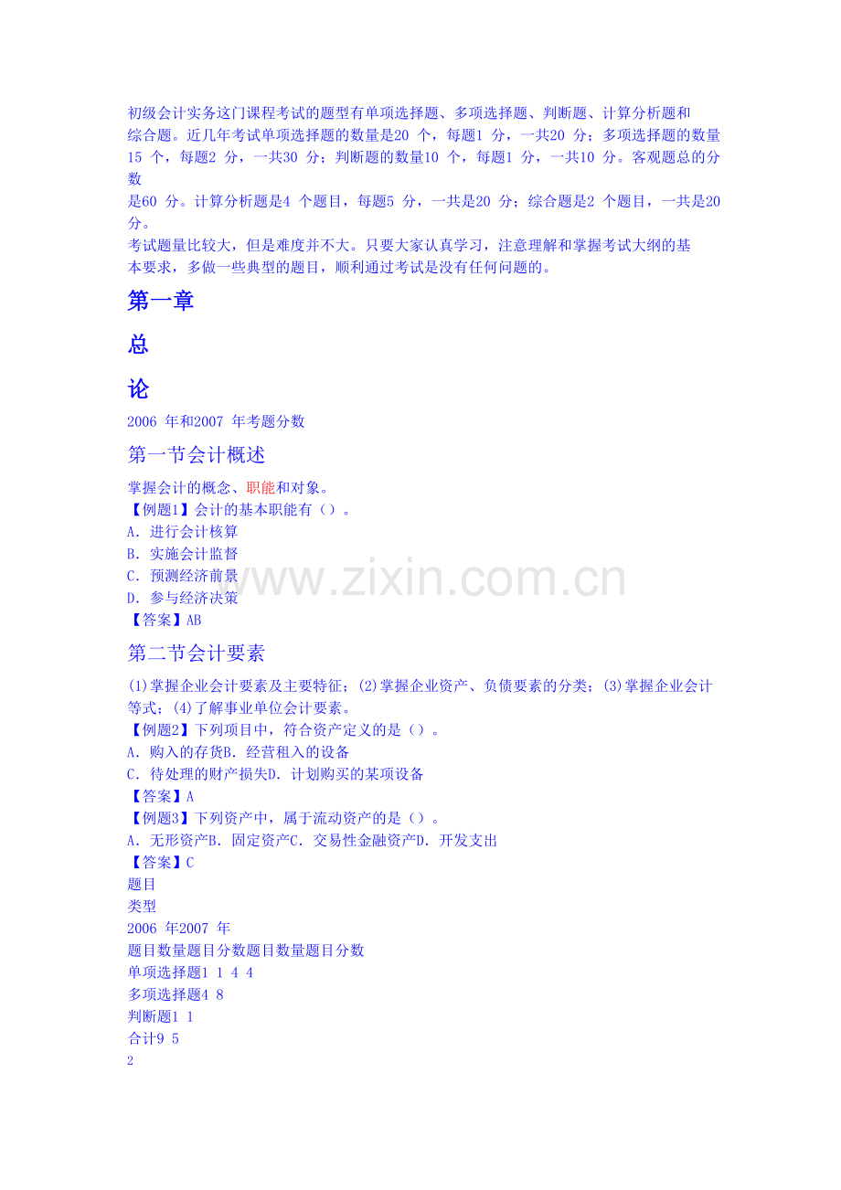 [财务管理]初级会计实务试题及答案(doc-70页).doc_第1页