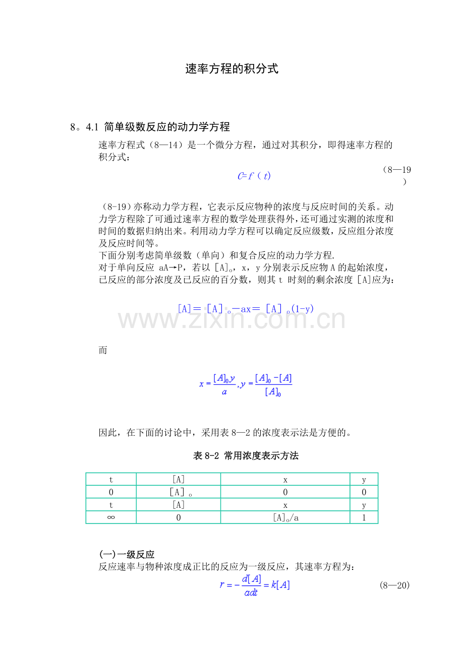 速率方程的积分式.doc_第1页