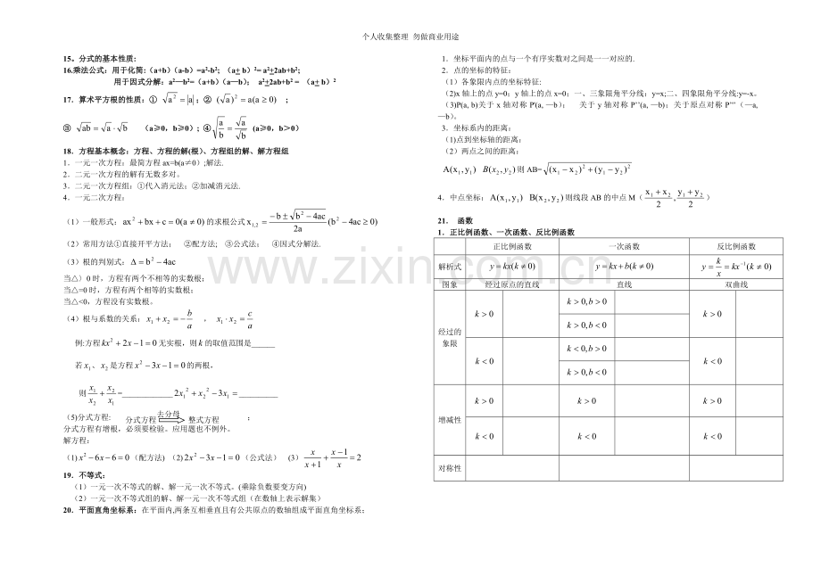 初中数学总复习知识点.doc_第2页