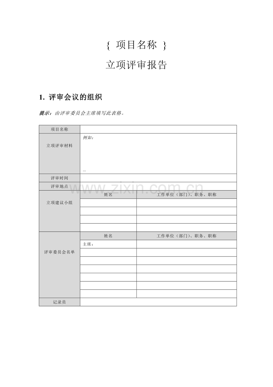 企业立项评审报告.doc_第1页