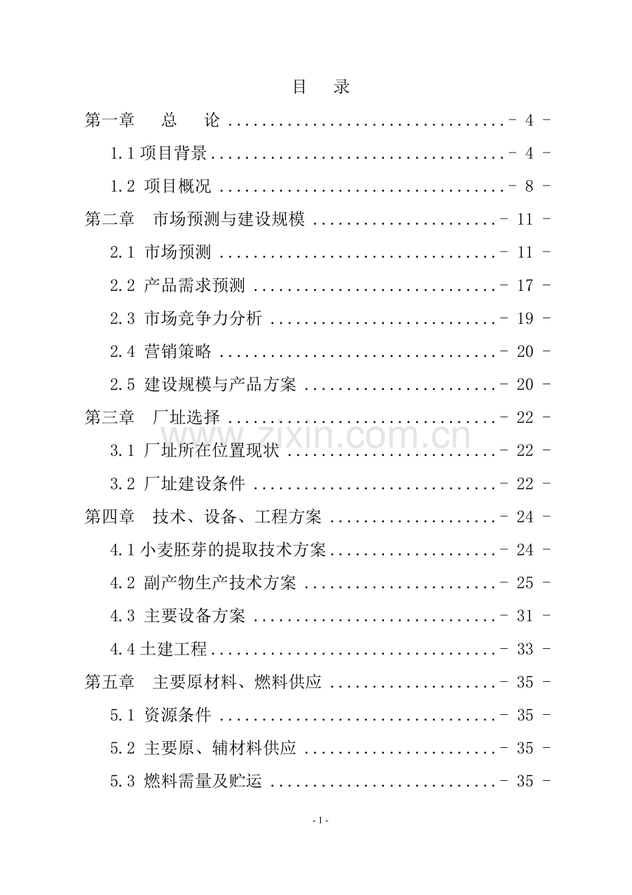 有机面粉可研报告.doc_第1页