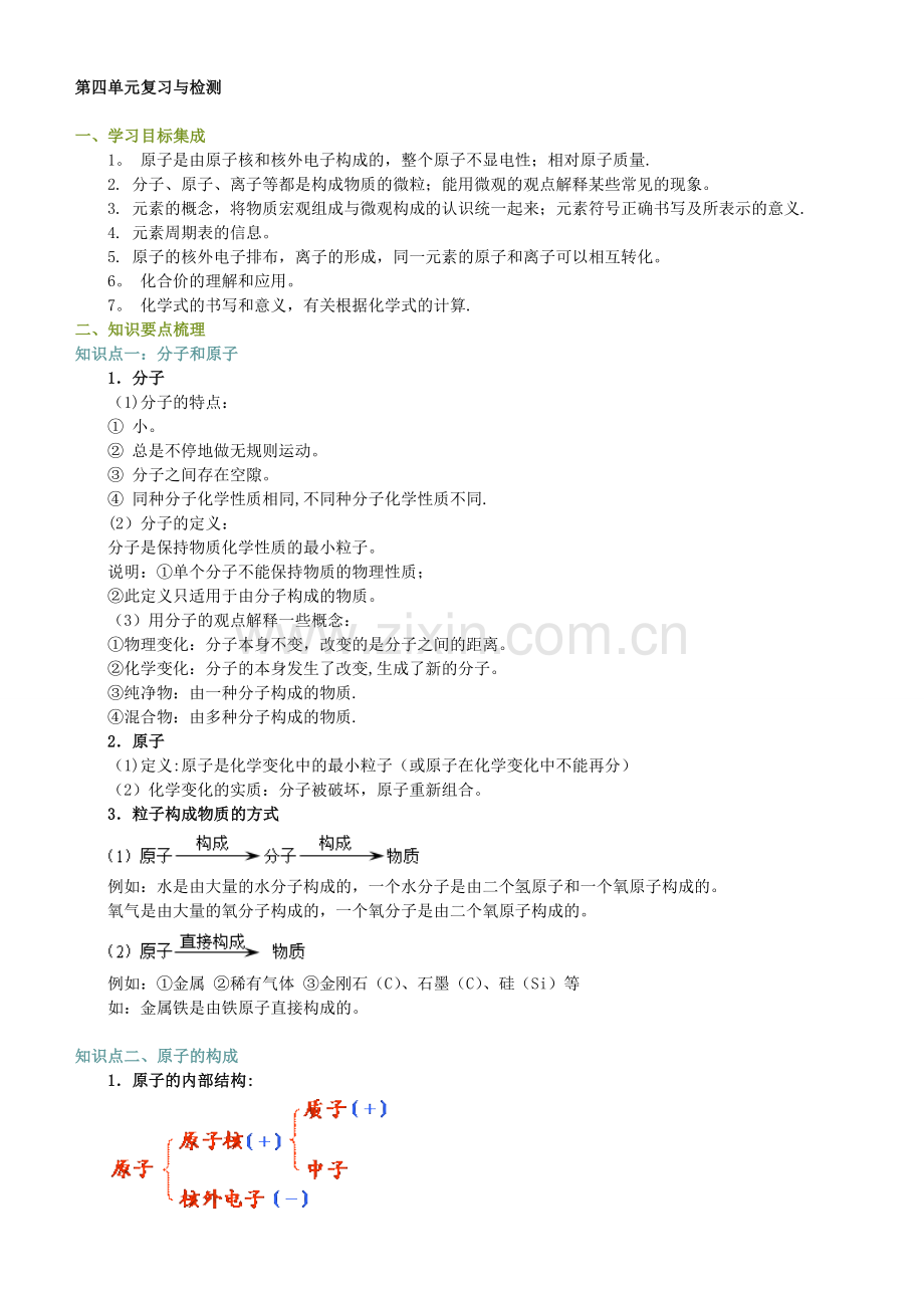 第四单元复习与检测.doc_第1页