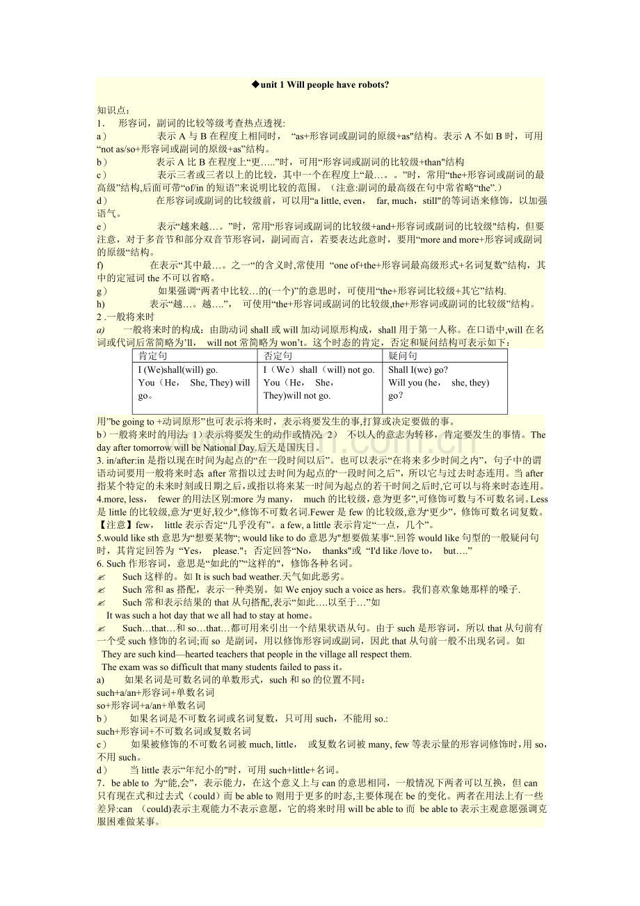 新目标八年级下册英语各单元知识点总结2.doc_第1页