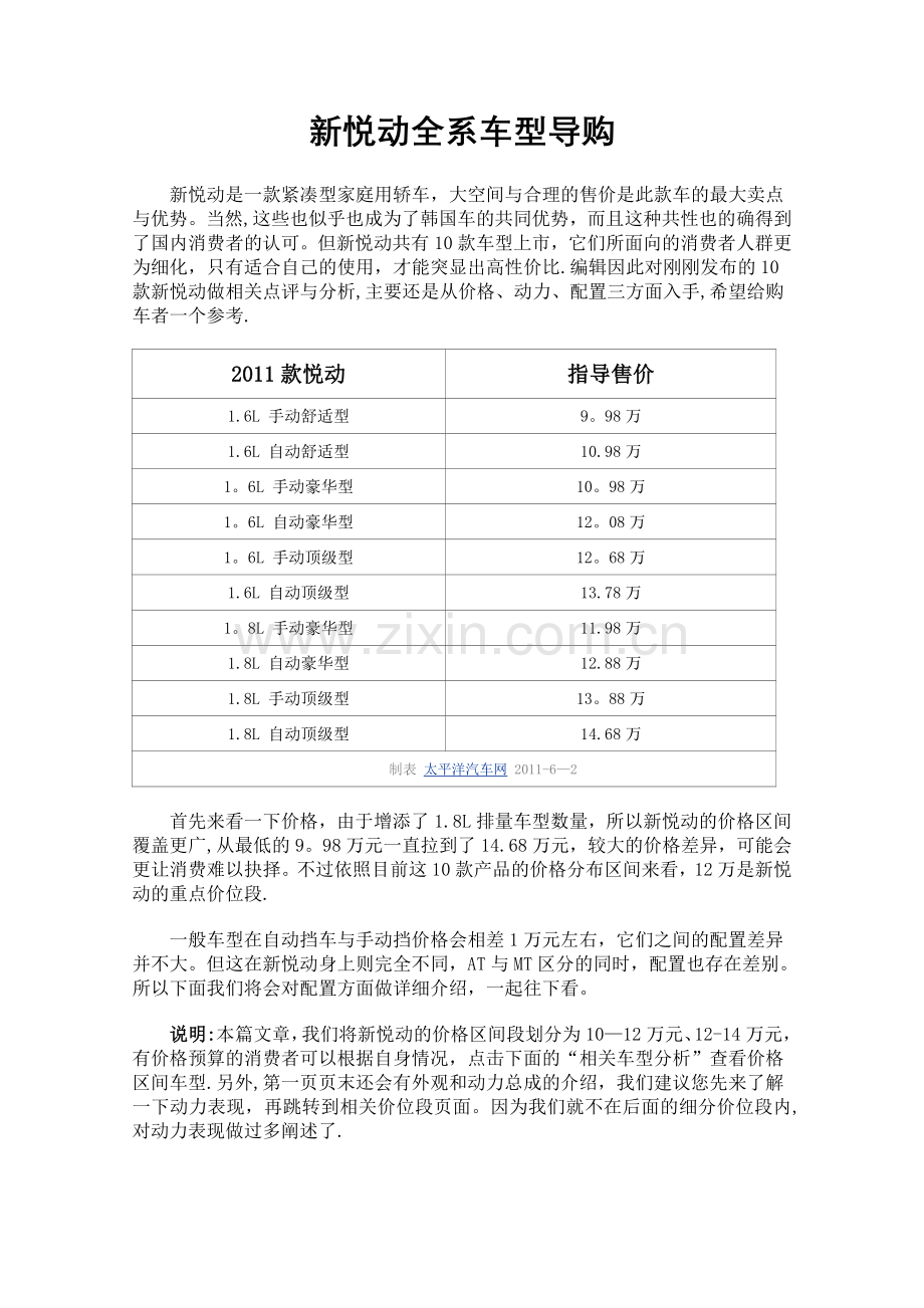 新悦动全系车型导购.doc_第1页