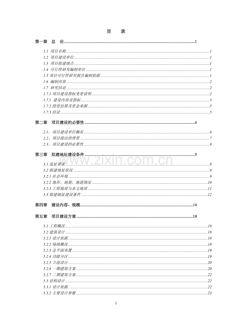 湖北省东城商贸可行性研究报告.doc_第1页