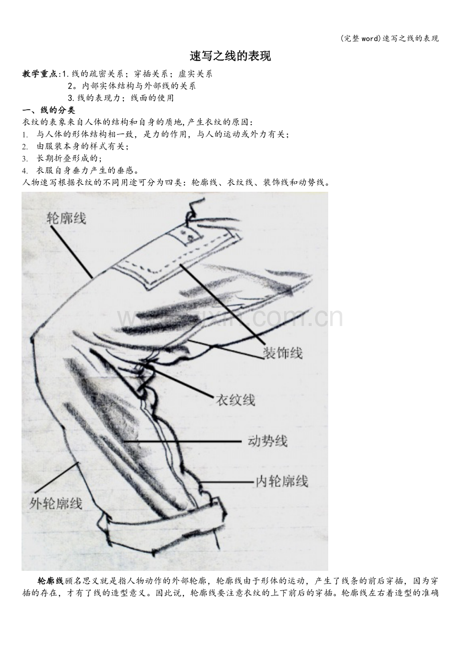 速写之线的表现.doc_第1页