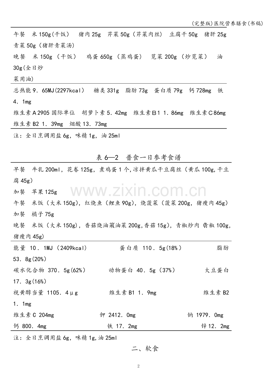 医院营养膳食(书稿).doc_第2页