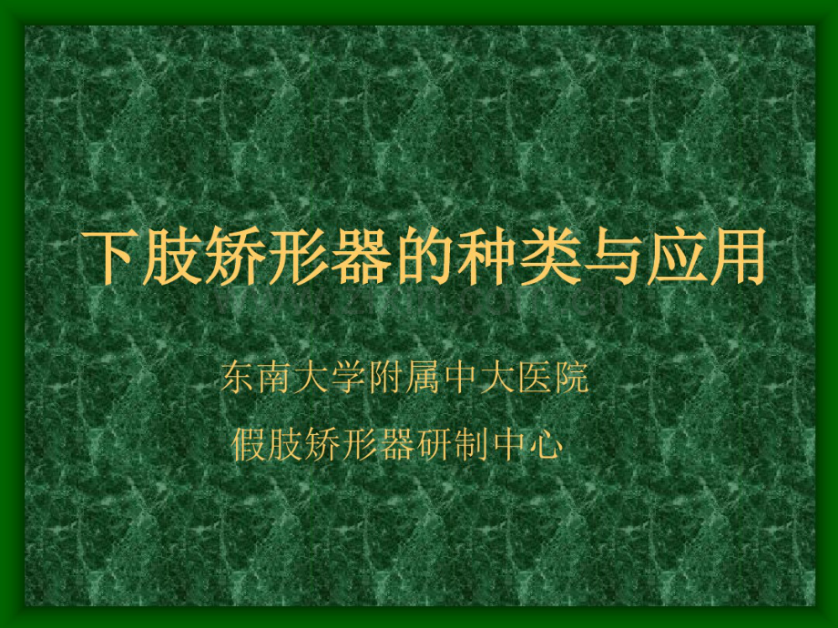 下肢矫形器的种类与应用.pdf_第1页