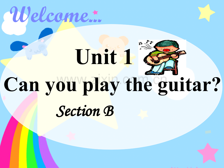 unit1-can-you-play-the-guitar-section-B.ppt_第1页