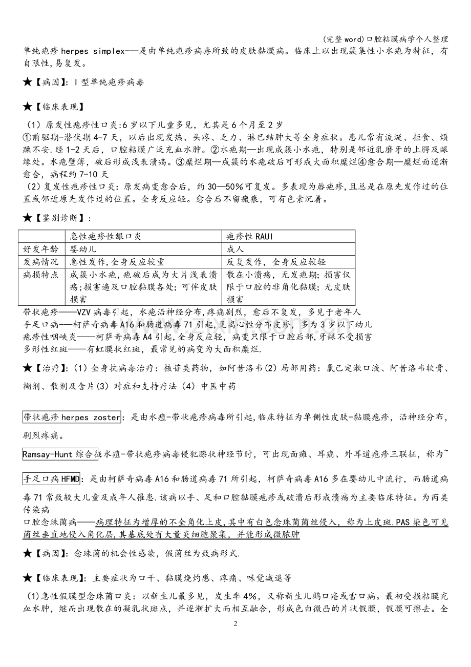 口腔粘膜病学个人整理.doc_第2页