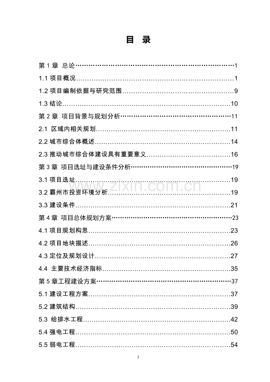 商业综合体项目可行性研究报告书.doc_第1页