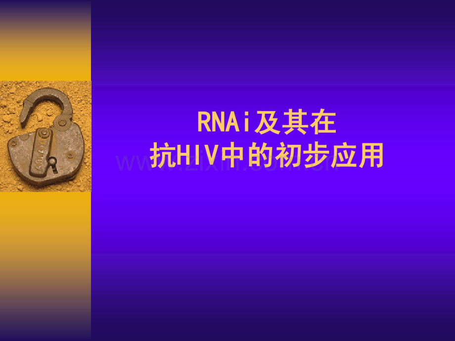 RNAi及其在抗HIV中的初步应用(20190716161436).pdf_第1页