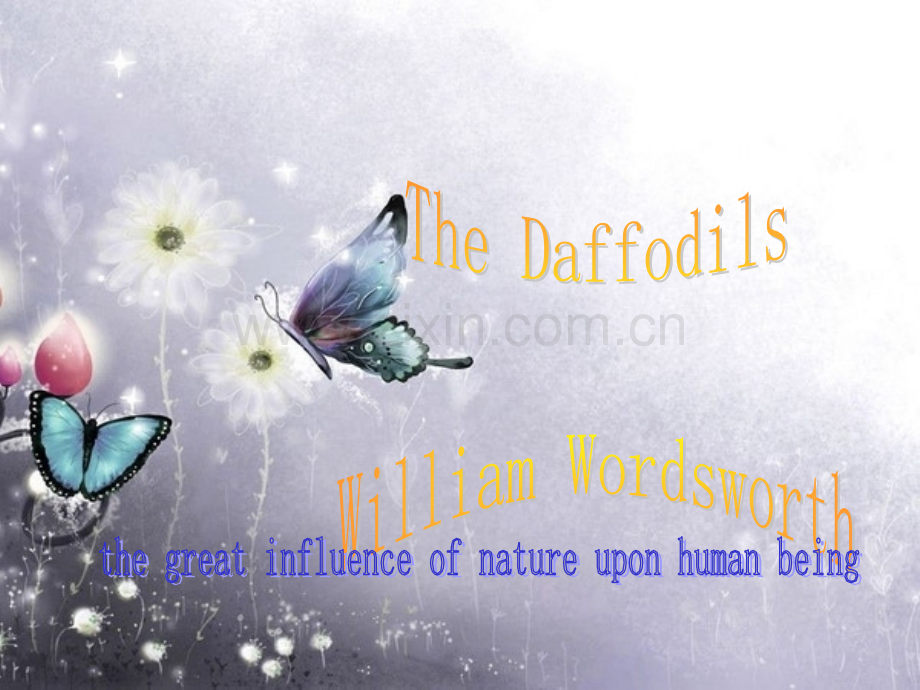 to-daffodil-致水仙-华兹华斯解析.ppt_第1页