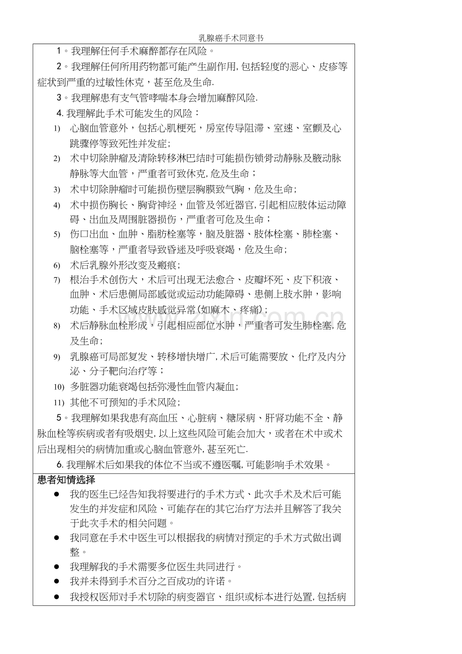 乳腺癌手术同意书.docx_第2页