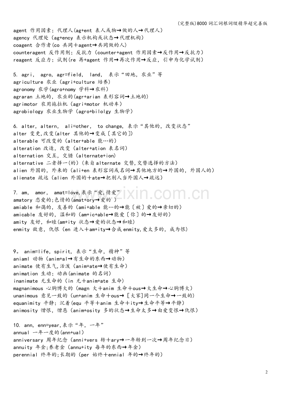 8000词汇词根词缀精华超完善版.doc_第2页