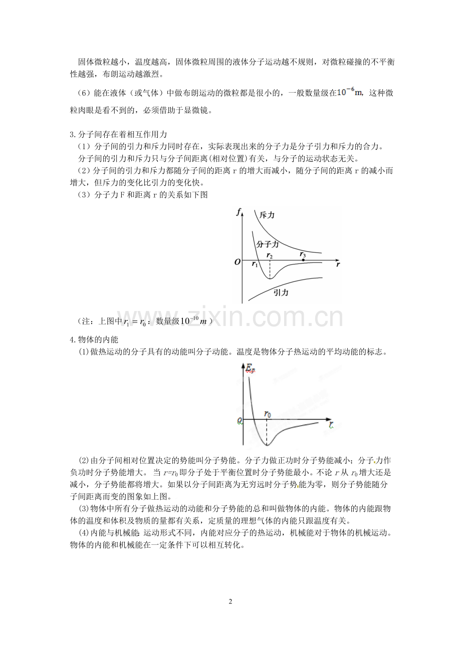 高中物理3-3热学知识点归纳(全面、很好).doc_第2页