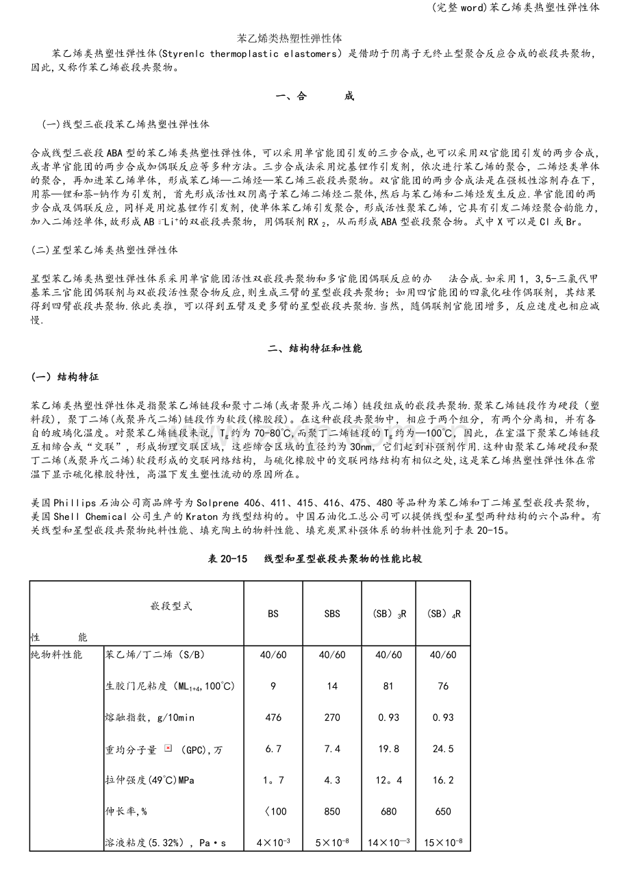 苯乙烯类热塑性弹性体.doc_第1页