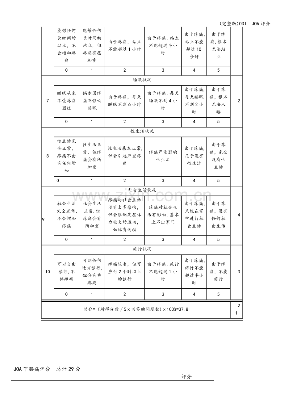 ODI--JOA评分.doc_第2页