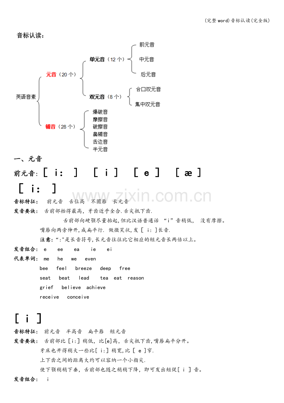 音标认读(完全版).doc_第1页