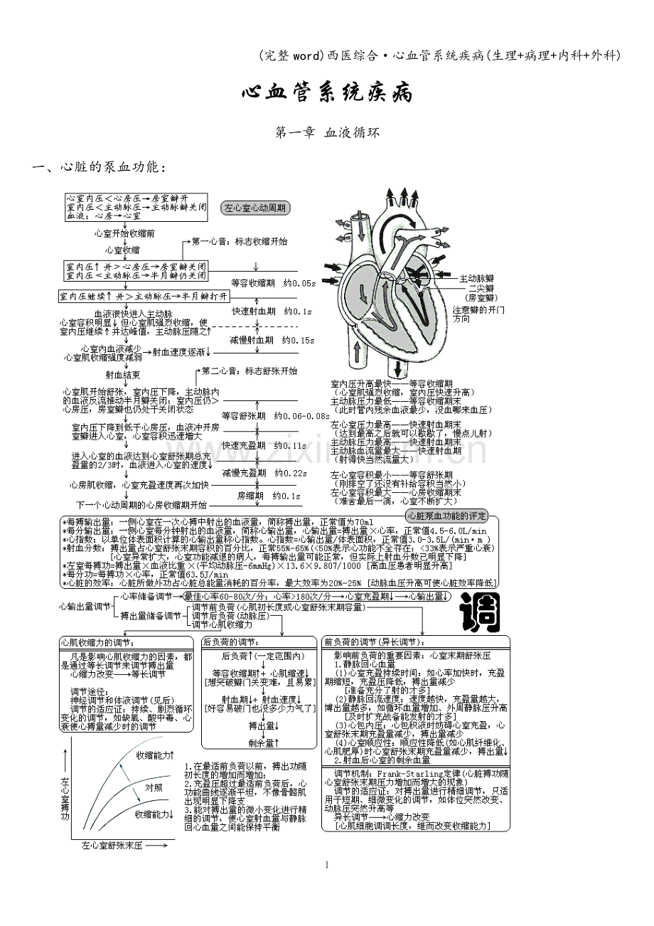西医综合·心血管系统疾病(生理+病理+内科+外科).doc_第1页