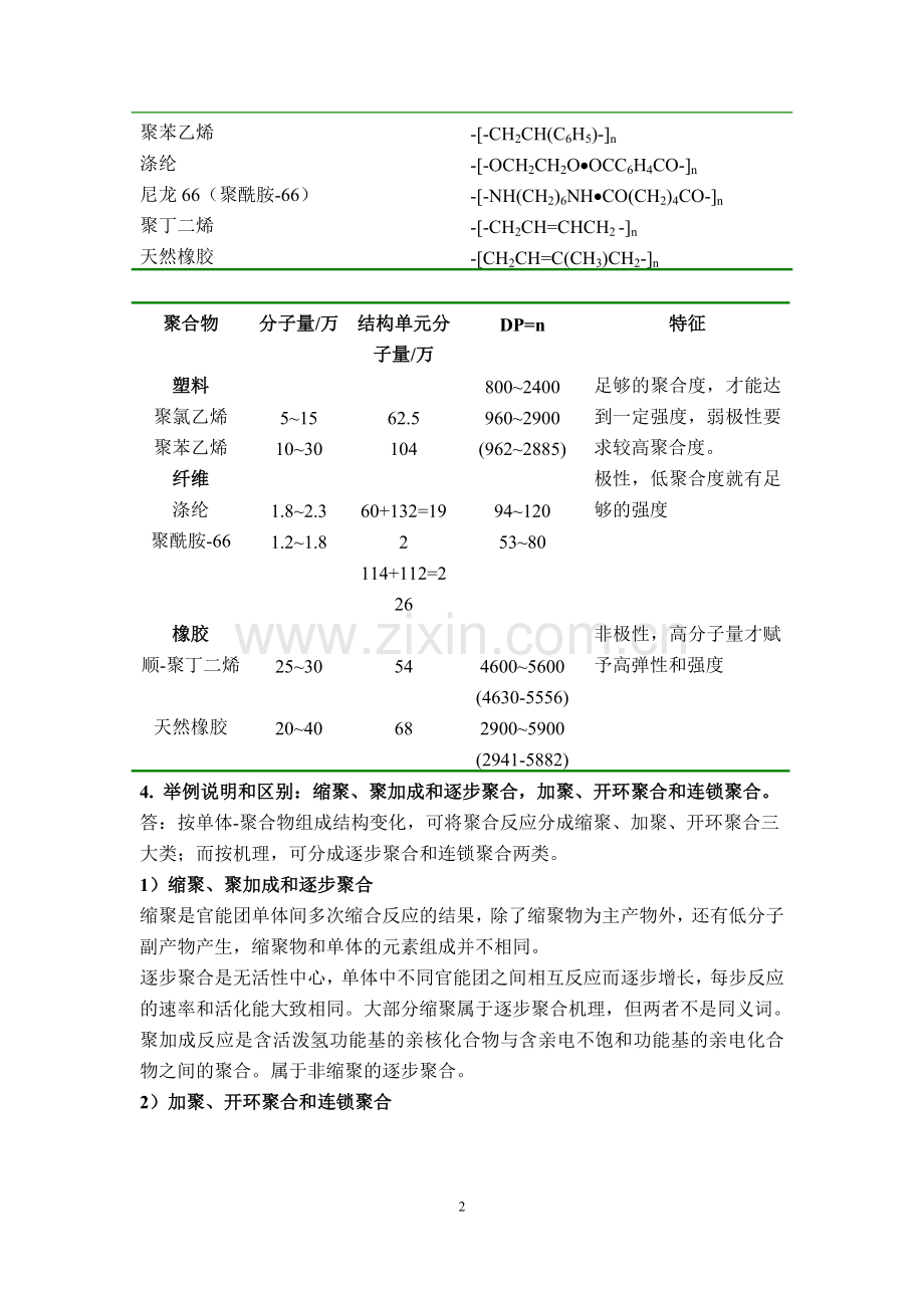 高分子化学潘祖仁答案(第五版)...doc_第2页