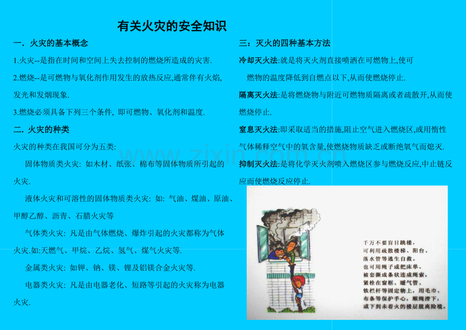 有关火灾的安全知识.doc_第1页