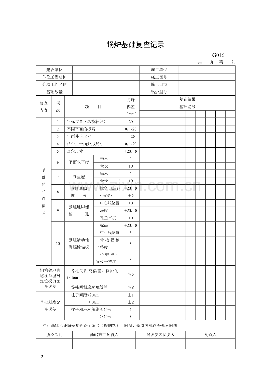 锅炉安装记录及签证表(包括大件).doc_第2页
