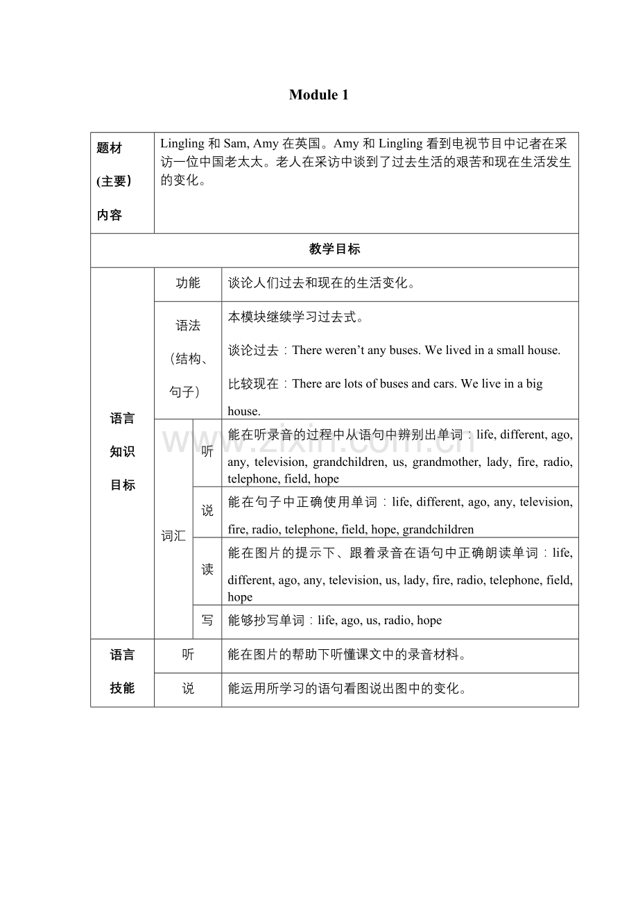 外研版五年级下册Welivedinasmallhouse教案.doc_第1页