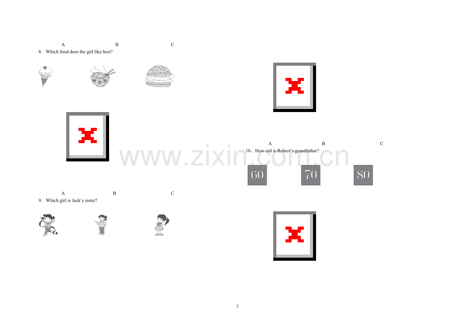 2018年部编版八年级上册期末试卷英语试卷.doc_第2页