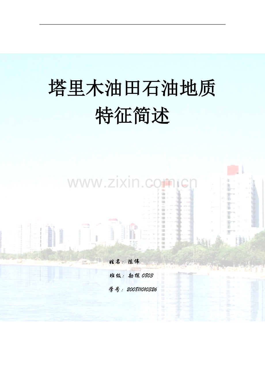 塔里木油田详述.doc_第1页