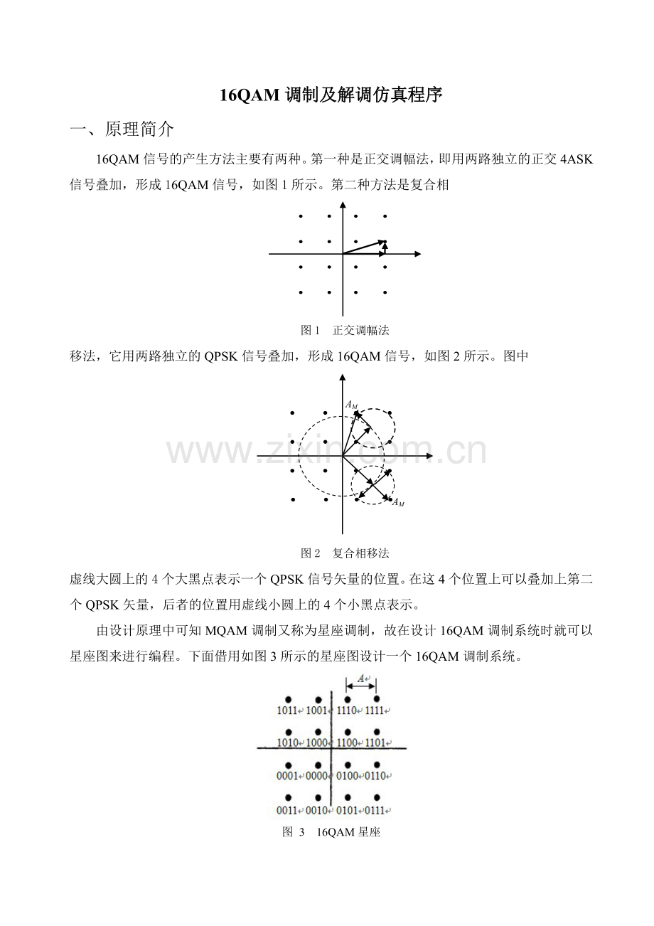 移动通信-16QAM调制及解调仿真程序.doc_第1页