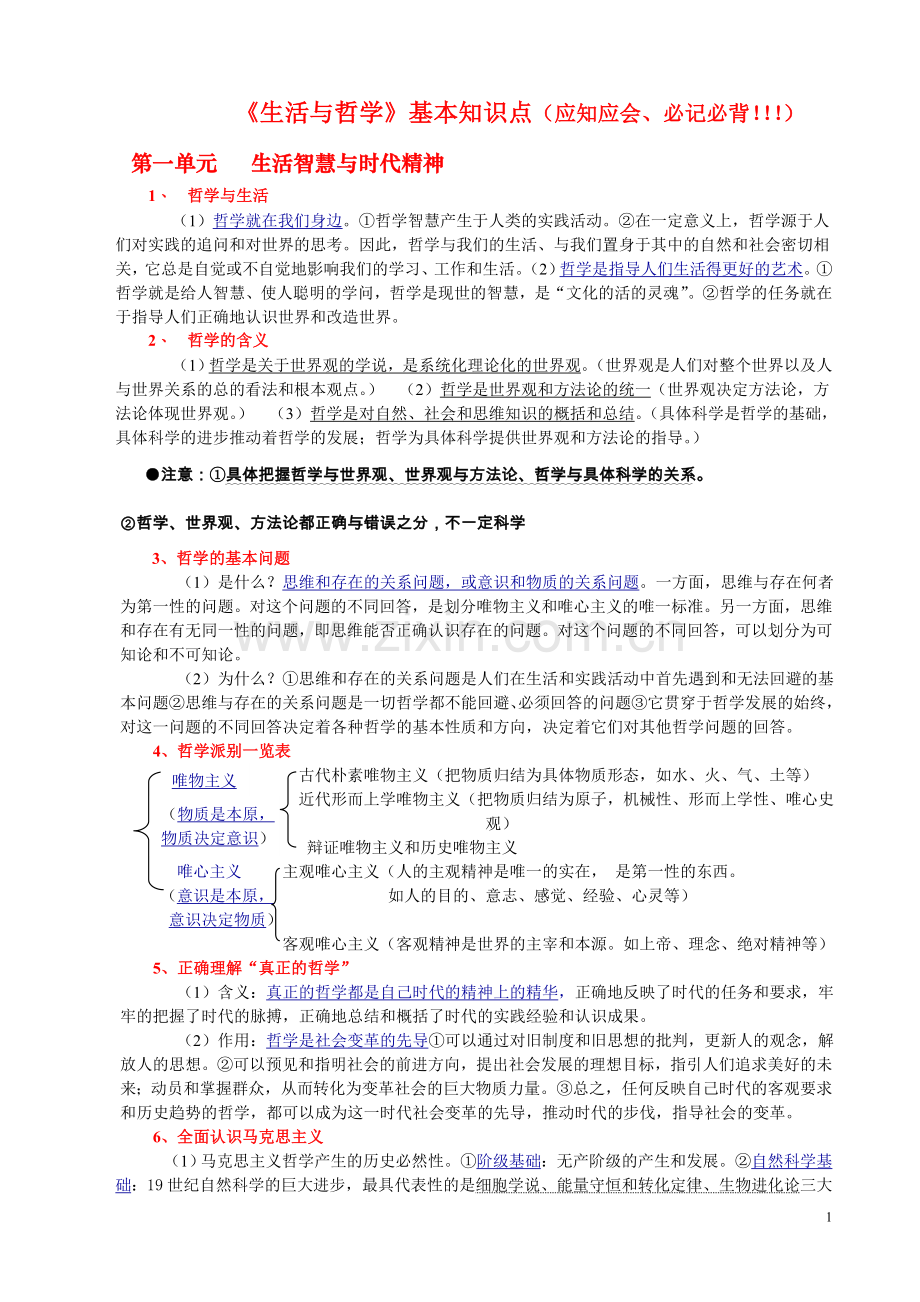 人教版高中政治必修4知识点.doc_第1页