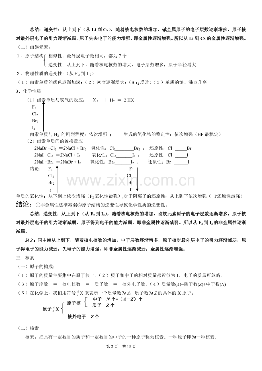 人教版化学必修二全册知识点总结.doc_第2页