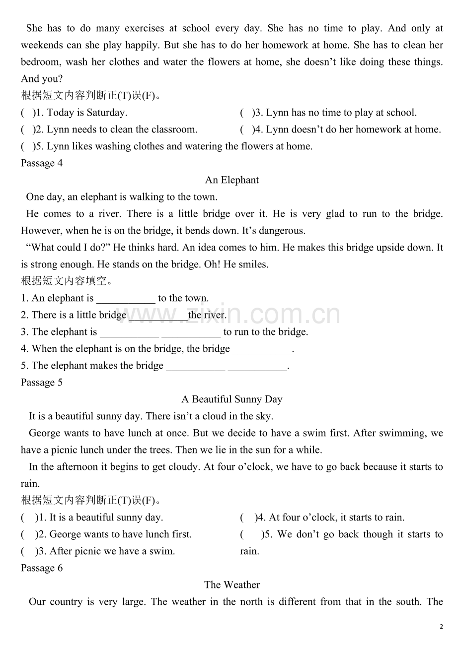 小学英语阅读100篇天天练前十篇(五年级用).doc_第2页