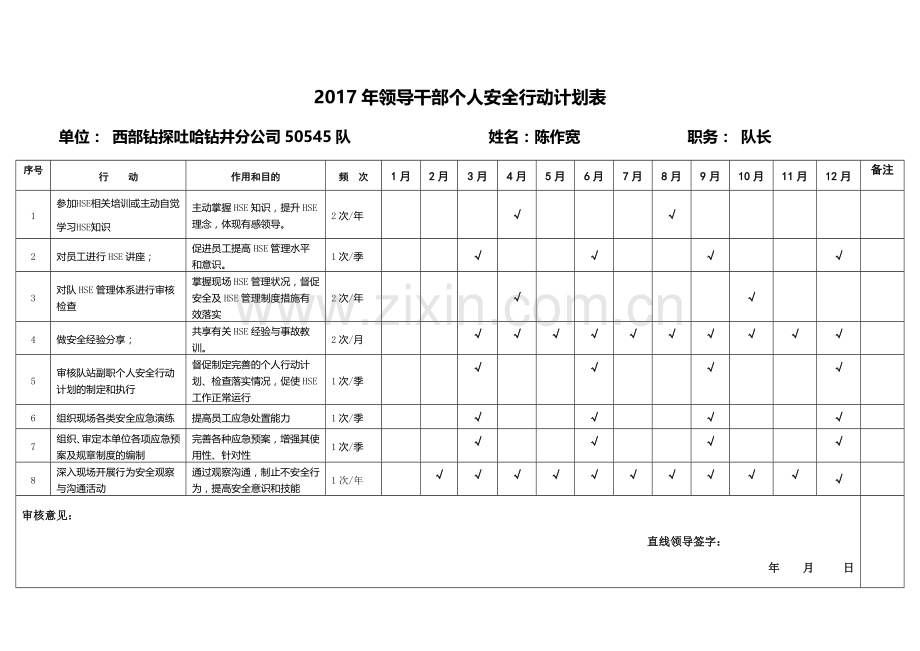 2017年度个人安全行动计划.doc_第1页