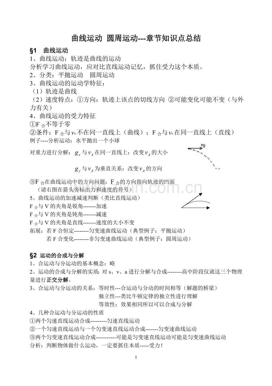 圆周运动知识点总结.doc_第1页